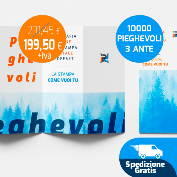 10000 Pieghevoli 3 ante spedizione gratuita