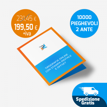 10000 Pieghevoli 2 ante spedizione gratuita