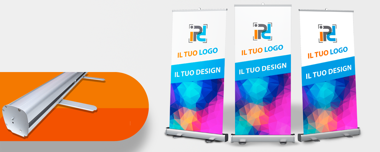 roll up banner pubblicitari monofacciali venduti a prezzi economici